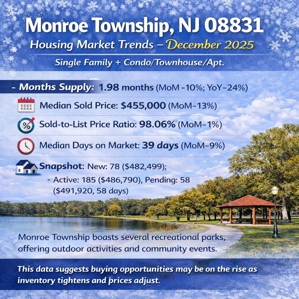 Monroe Twp Market Trends 2025 December